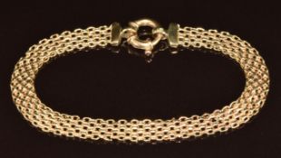 A 9ct gold chain link bracelet, 5.5g, 19.5cm