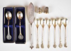 George V hallmarked silver butter knife, Chester 1918, maker Barker Brothers, length 18cm,