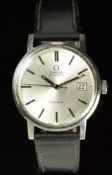 Omega gentleman's automatic wristwatch ref. 166.098 with date aperture, luminous tipped hands, two-