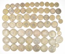 Approximately 583g of pre 1947 British silver coinage to include 22 half crowns including a 1916
