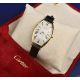 Cartier Tonneau 18ct gold gentleman's wristwatch with blued Breguet hands, silver dial, sapphire set - Image 1 of 14