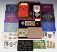 Eight Royal Mint coinage of Great Britain and Northern Ireland coin packs 1970-1972 and 1978-1982,