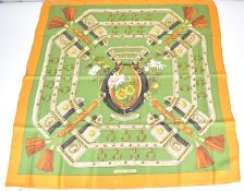 Hermès silk scarf 'Aux Champs', approximately 90 x 90cm