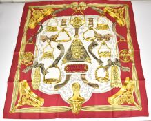 Hermès scarf 'Etriers', approximately 90 x 90cm