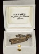 Silver Hermès Paris clip / key chain, in original box, 12.3g