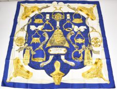 Hermès silk scarf 'Etriers', approximately 90 x 90cm