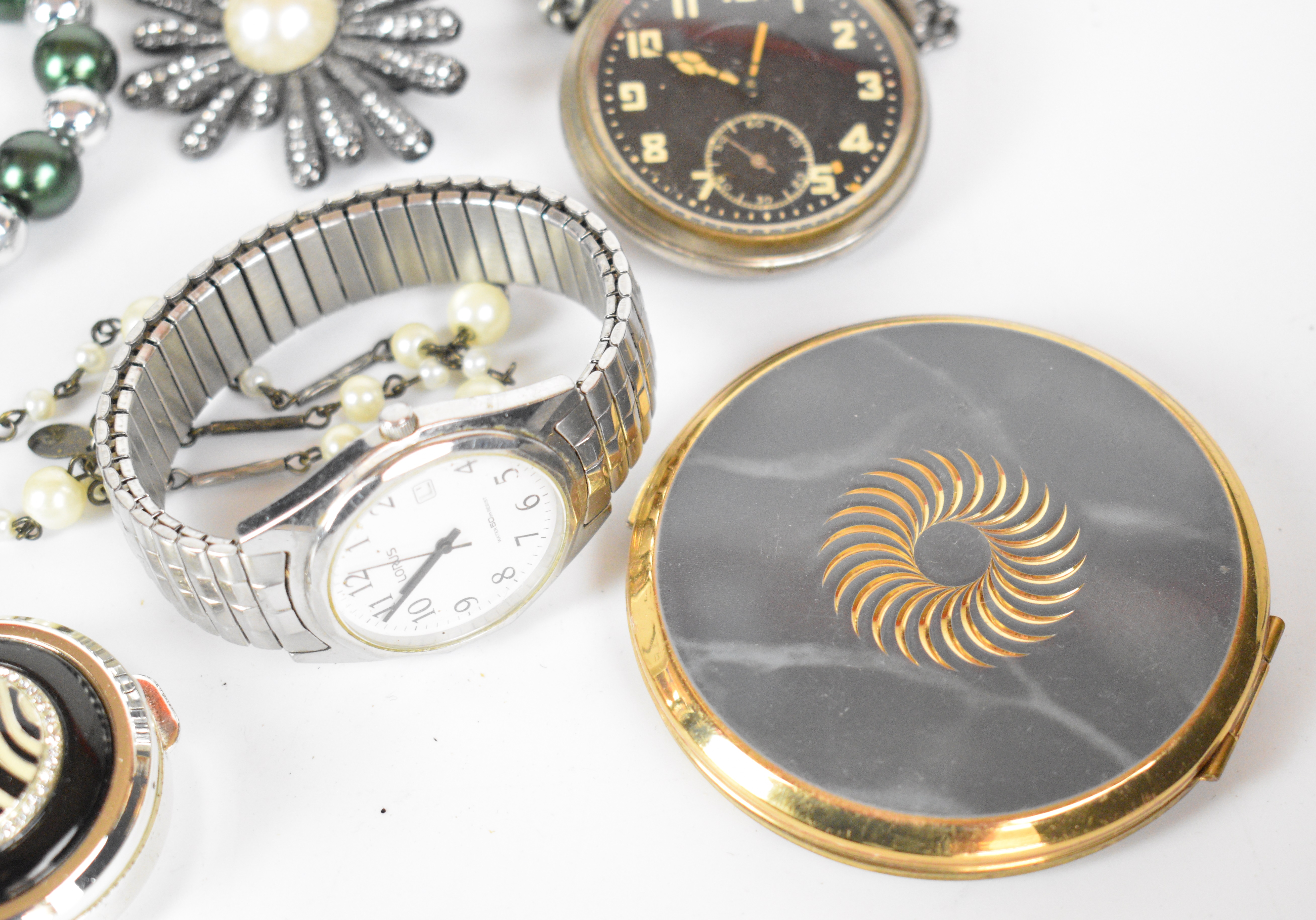 A collection of jewellery including silver ring, Kigu brooch, Swatch and other watches, vintage - Image 5 of 10
