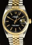 Rolex Oyster Perpetual Date gentleman's automatic wristwatch ref. 1601 with date aperture,
