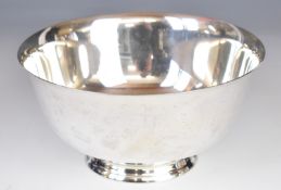 Reed & Barton American silver Paul Revere reproduction flared pedestal bowl with 'Reed and Barton,