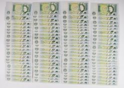 Eighty five Bank of England D.H.Somerset £1 notes