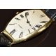 Cartier Tonneau 18ct gold gentleman's wristwatch with blued Breguet hands, silver dial, sapphire set - Image 8 of 14