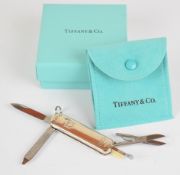 Tiffany & Co silver pocket knife, in original box