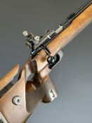 Anschutz Match 54 .22 bolt-action target rifle with shaped and chequered semi-pistol grip,