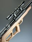 Beeman Power Series Model 1358 .22 PCP carbine air rifle with semi-pistol grip, 10-shot magazine and