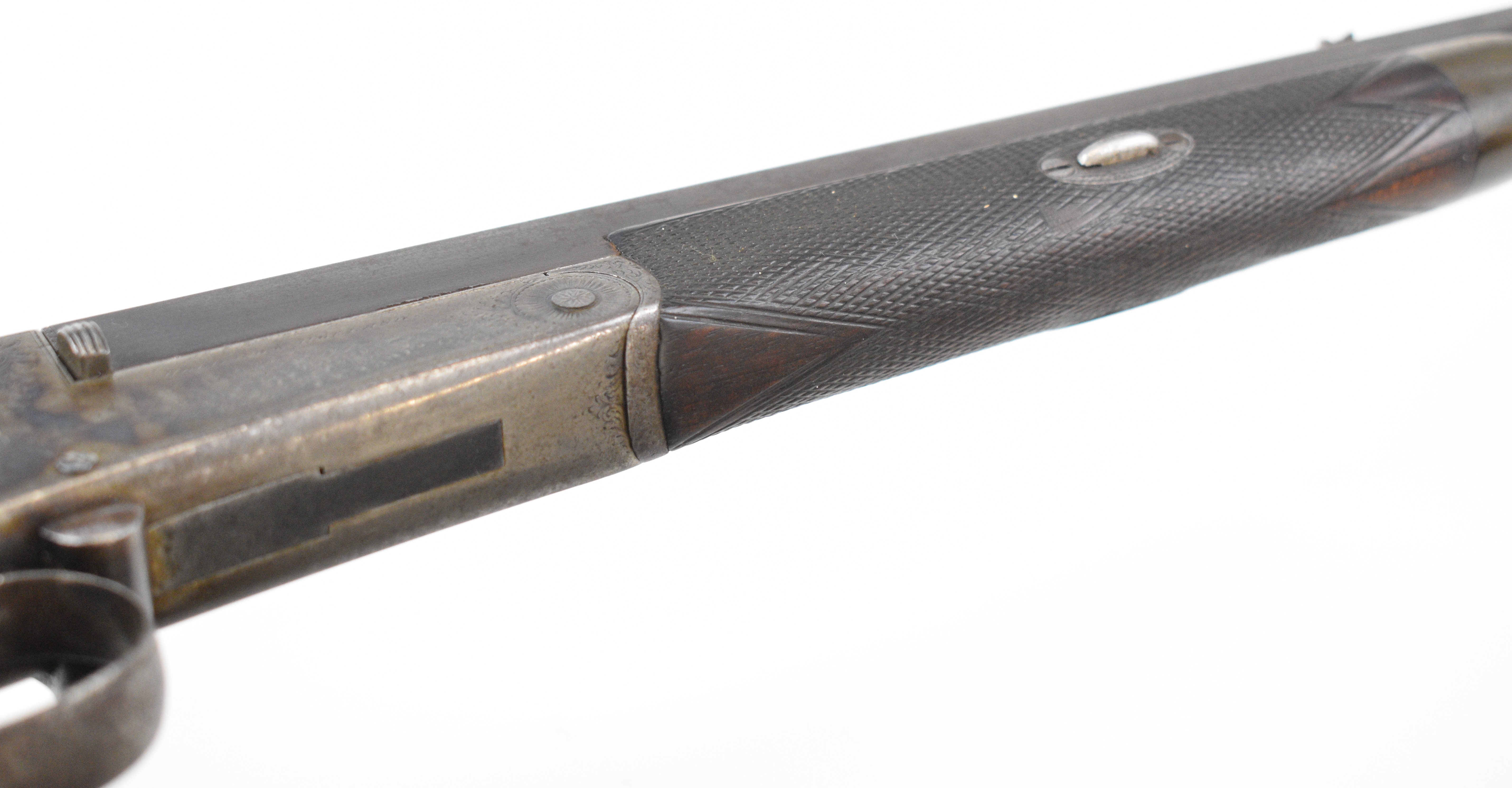 Holland & Holland .410 shotgun converted from a rook rifle with engraved action, top strap, side - Image 14 of 23