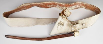 Leather cross belt with socket bayonet frog attachment