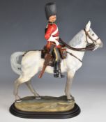 Ballantynes of Walkburn mounted figure 'Royal Scots Greys, the Princes Street Memorial', H30cm,