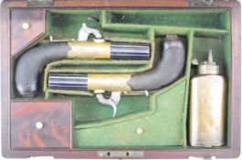 A pair of Jackson of Nottingham for Westley Richards percussion hammer action pocket pistols each