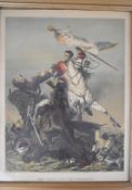 Waterloo interest 'Fight For The Standard', published by National Fine Art Union, 35 Great James