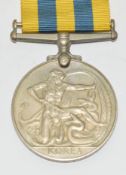 Royal Artillery Korea Medal 1951 named to 19034403 Gunner E Brown, RA