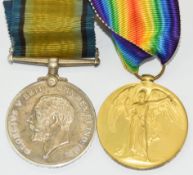 Royal Air Force WW1 medal pair named to 33148.3.AM W Cave, RAF, with boxes