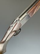 Baikal NX-27E 12 bore over and under ejector shotgun with engraved locks, underside, trigger