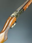 Manu-Arm .410 over and under shotgun with chequered semi-pistol grip, double trigger and 27 inch