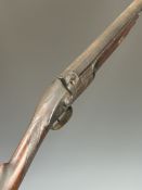 Joseph Manton of London and Calcutta percussion hammer action sporting gun with named and engraved