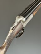 Armstrong & Co 12 bore side by side shotgun with named and engraved locks, engraved underside,