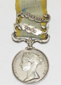 Crimea Medal with clasp for Alma and Inkerman named to Sgt Bernard Gallagher, 23rd Rgt, some rubbing