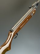 Westlake .22 air rifle with semi-pistol grip and adjustable sights, serial number 110110150.