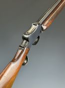 BSA Martini-Henry .220 underlever-action target rifle with named lock, sling mounts, chequered
