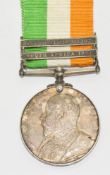 King's South Africa Medal with clasps for South Africa 1901 and 1902 name to 3790 Pte J Simpson,