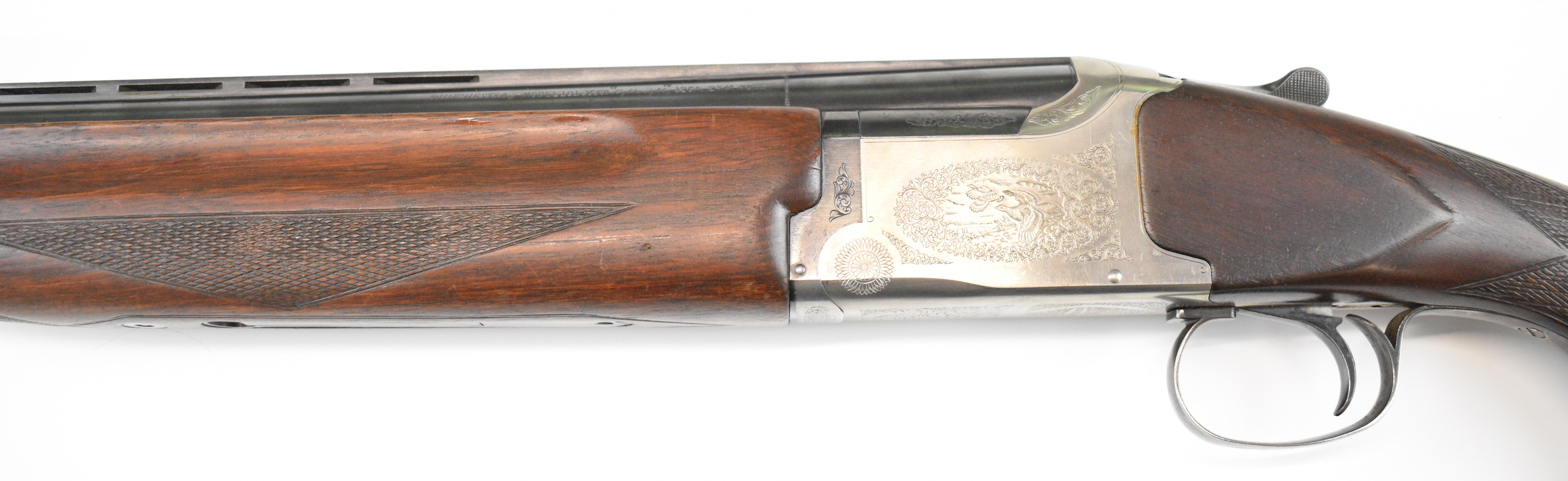 Winchester 101 XTR Lightweight 12 bore over and under ejector shotgun with engraved scenes of - Image 6 of 27