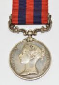 India General Service Medal with clasp for Sikkim 1888 named to 971 Pte A Hayes, 2nd Battalion