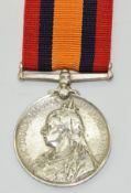 Queen's Mediterranean Medal named to 3854 Pte G W Hinds, Northamptonshire Fusiliers