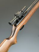 Webley Stingray .22 air rifle with semi-pistol grip, raised cheek piece, adjustable trigger, sound