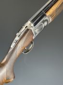 Franchi Alcone One 12 bore over and under ejector shotgun with engraved birds to the named locks and