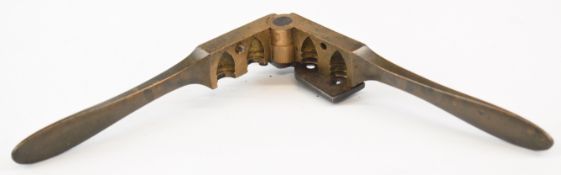 Adams patent 54 bore revolver bullet mould stamped 'Regd June 1852 Robt Adams'.