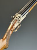 Toz 63 16 bore side by side hammer action shotgun with engraved locks, hammers, trigger guard,