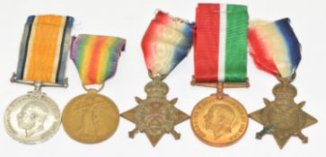 Royal Navy WW1 medal trio comprising 1914/1915 Star, War Medal and Victory Medal named to 15911 S