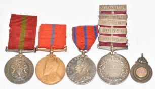 Five Police / Fire Brigade medals including For Good Service Bristol City Police,  Fire Service Long
