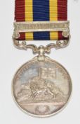 British North Borneo Company's Medal with clasp for Punitive Expedition, stamped specimen to rim