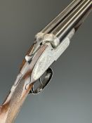 Watson Brothers 12 bore sidelock side by side ejector shotgun with named and engraved locks,