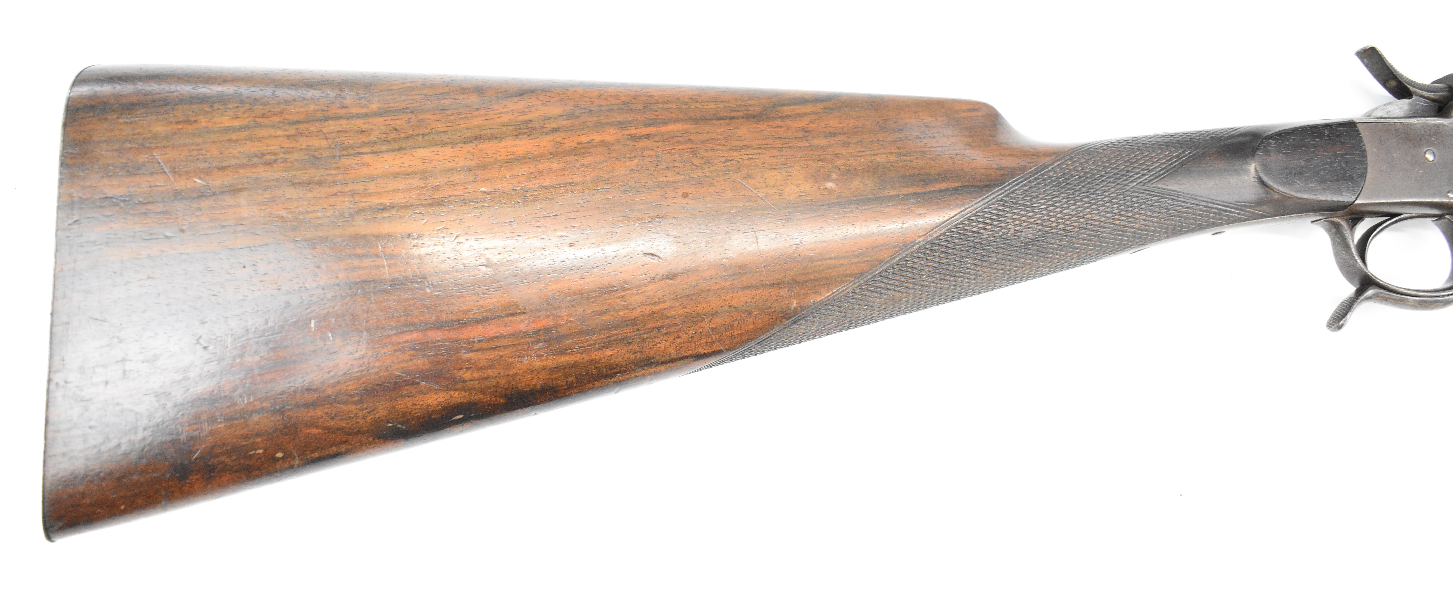 Charles Lancaster .320 hammer action rook rifle converted to .410 shotgun with push forwards - Image 6 of 42