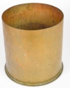 German WW1 brass shell case marked Patronenfabrik Karlson, Nov 1917, diameter 22cm, H23.5cm