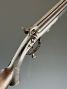 Graham & Son of Inverness .410 side by side hammer action shotgun converted from a rifle with
