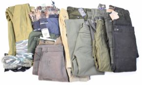 Fourteen pairs of shooting and similar trousers to include Harkila, Seeland, Jack Orton and