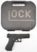 Umarex Glock 17 .177 CO2 air pistol with textured composite grips and four 8-shot magazines,