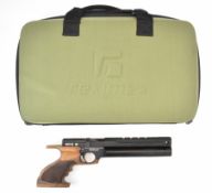 Reximex Mito W .177 PCP target air pistol/ rifle with shaped and textured wooden grip, scope rail